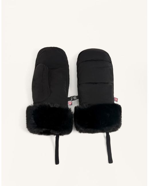 Oysho Black Technical Ski Primaloft® Mittens