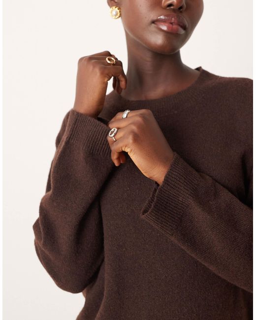 Vila Brown – oversize-strickpullover