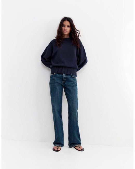 Pull&Bear Blue – oversize-pullover