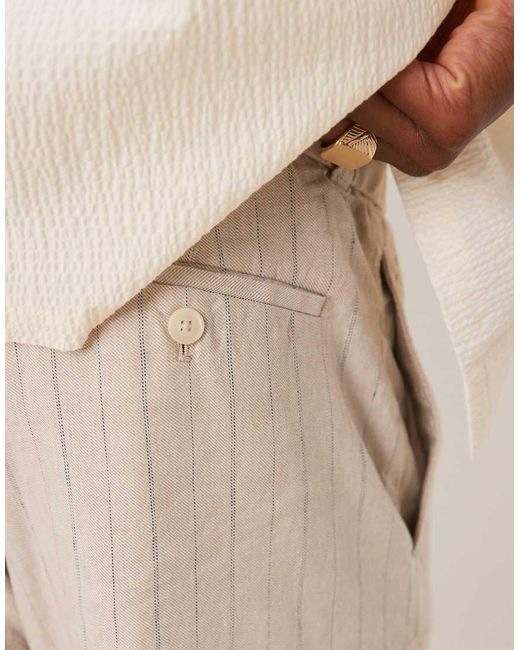 Mango Natural Tailored Linen Mix Short for men