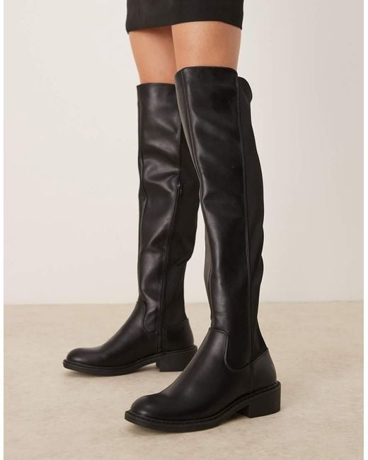 pure navy hubert leather chelsea boots