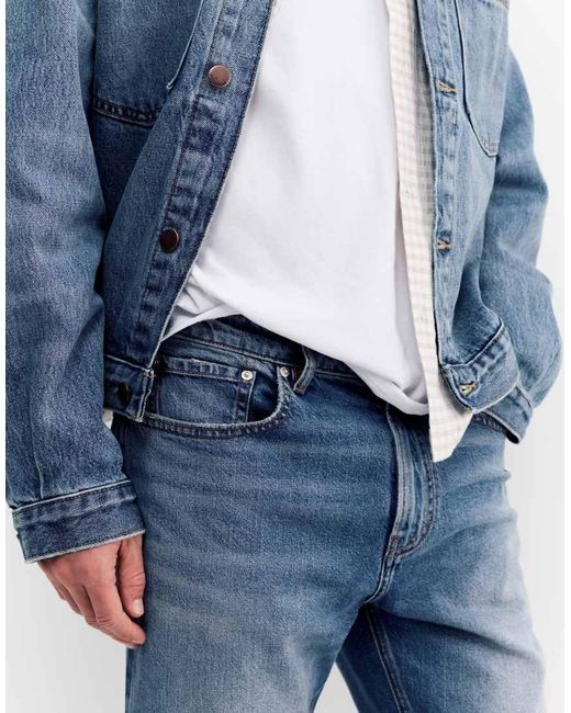 Pull&Bear Blue Slim Fit Jeans for men