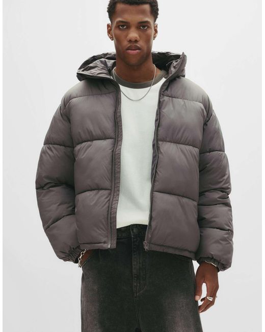 Pull&Bear – steppjacke in Gray für Herren