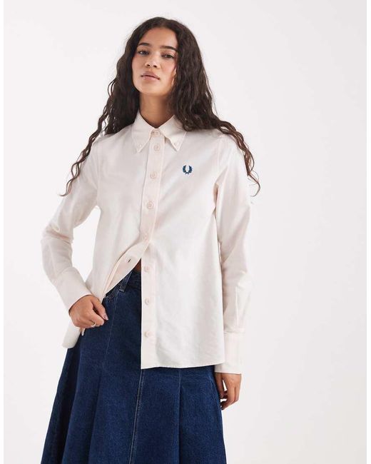 Fred Perry Gewatteerd Overshirt in het Blue