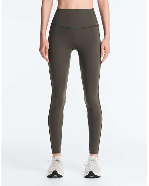 Oysho White Comfortlux High Rise Rib Ankle-Length Leggings
