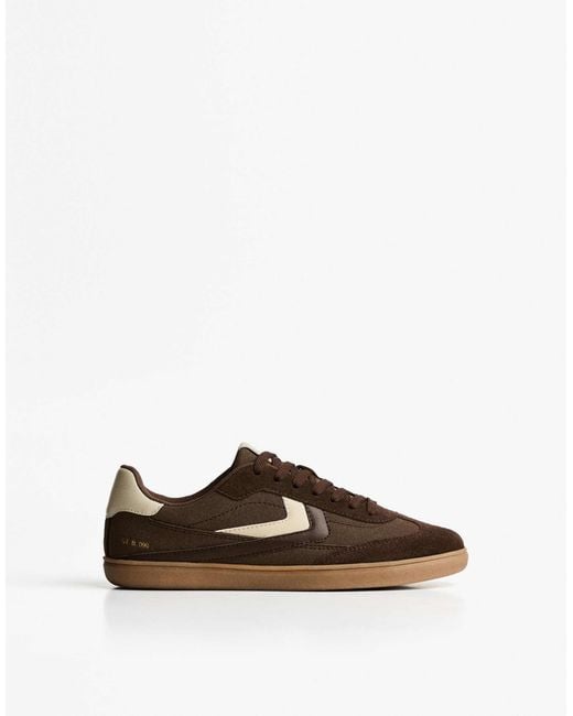 Bershka Brown – retro-sneaker