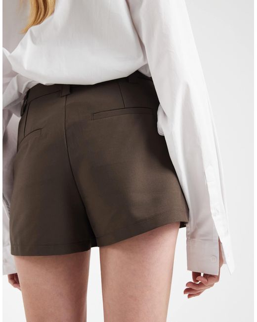 ASOS Brown Tailored Micro Short