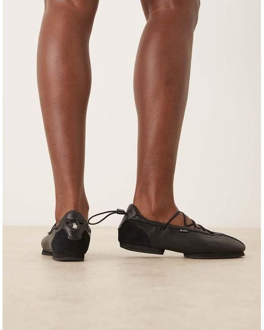 Polo Ralph Lauren Brown Ballet Trainers