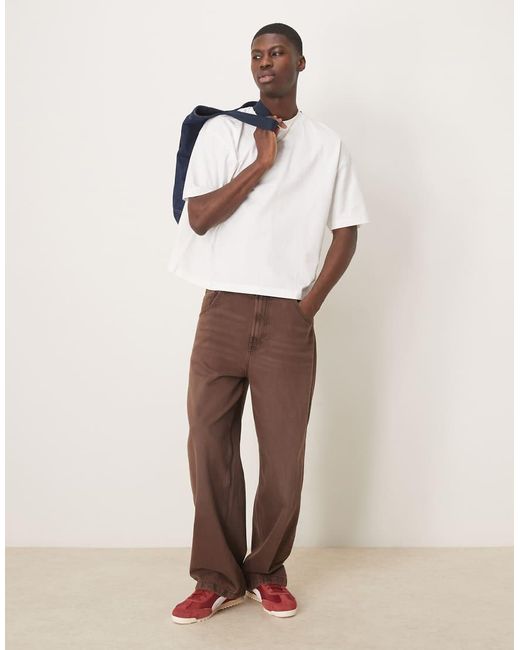 ASOS Recht Oversized T-Shirt Met Fruitprint in het Natural voor heren