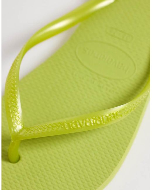 Havaianas Green Slim Flip Flops