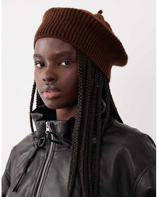 ASOS Black Knitted Beret
