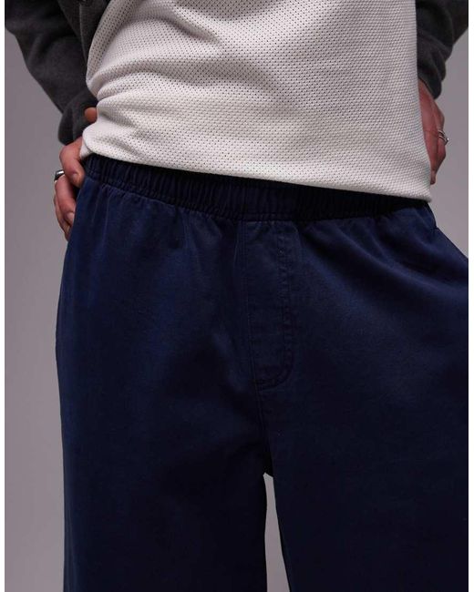 Topman Gray Baggy Fit Chino Twill Trouser for men