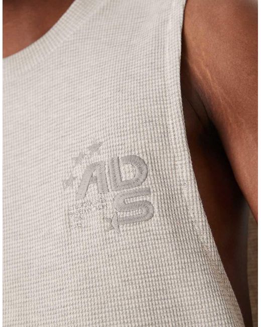 ASOS Natural Heavyweight Co-ord Boxy Oversized Relaxed Tank With Chest Embroidery for men