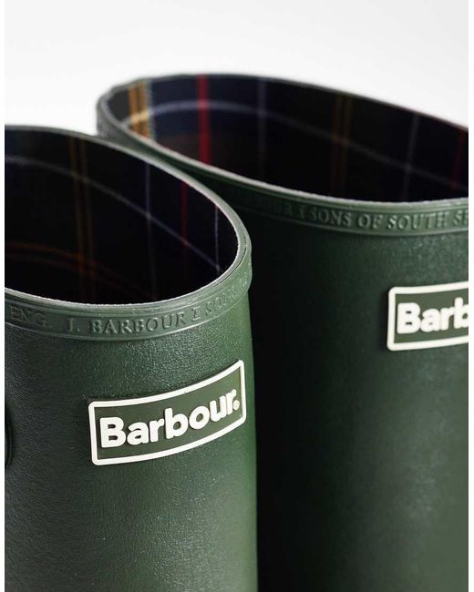 Barbour Green Bede Wellington Boots for men