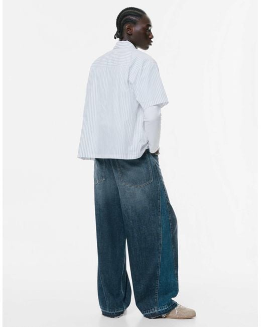 Pull&Bear – superweite jeans in Blue für Herren