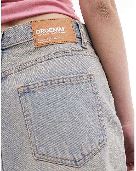 Dr. Denim Multicolor Myra Midi Denim Skirt With Front Split