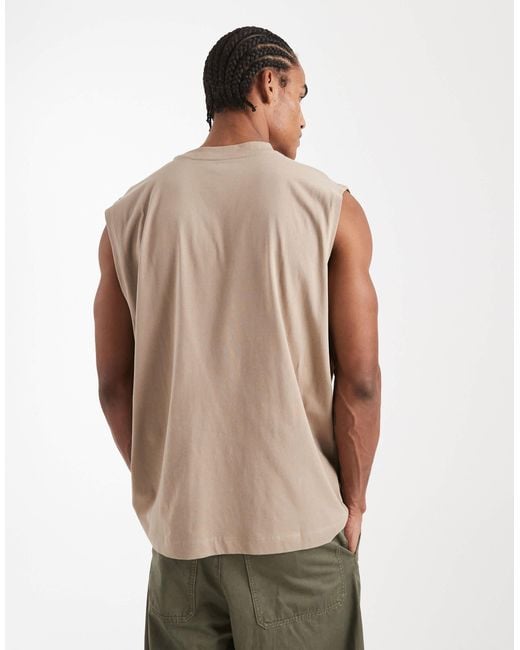 ASOS Natural Essentials Oversized Tank for men