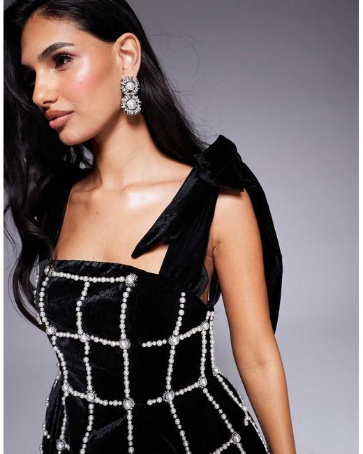 black velvet and pearl dress Arabic Black One Shoulder Mermaid Luxury Evening Dress with Cape Sleeve  Elegant Dubai Women Wedding Party Gown 389 – Jill Wish main image 1