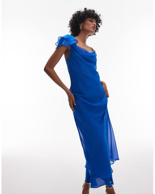 Robe TOPSHOP en coloris Blue