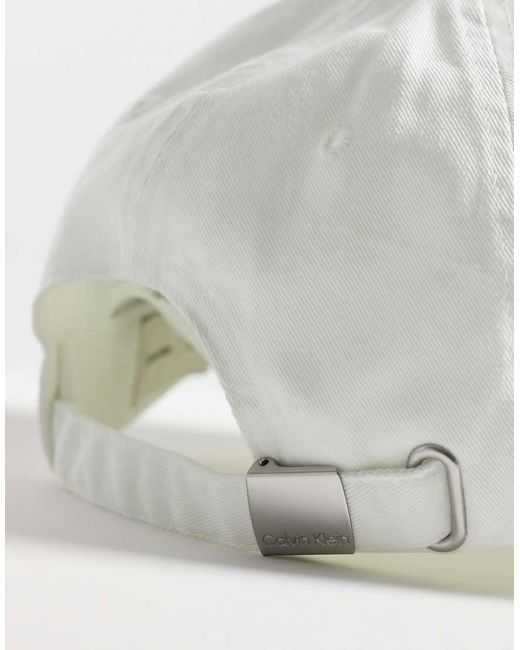 Calvin Klein White Graphic Cap