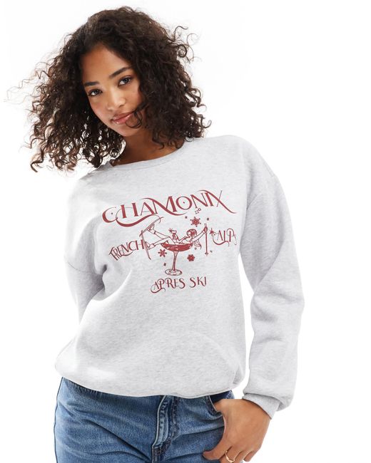 ASOS White – chamonix – oversize-sweatshirt
