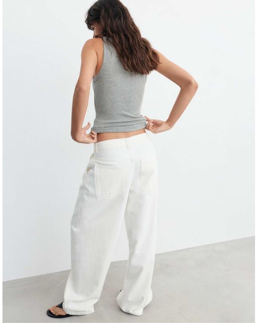 Pull&Bear White – basic-tanktop
