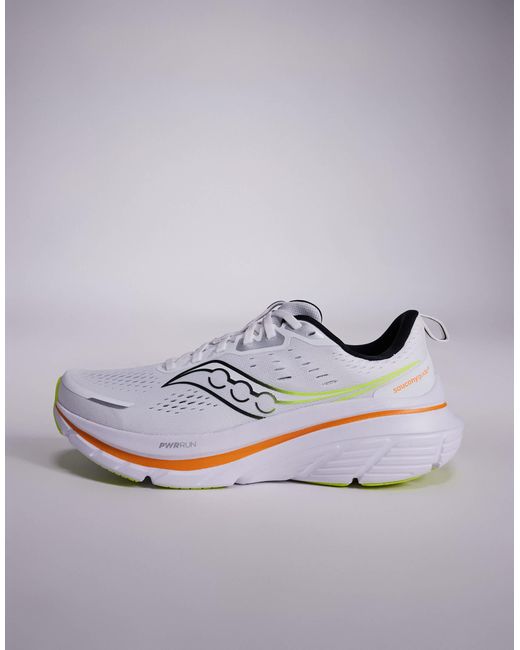 Saucony – guide 18 – laufschuhe in White für Herren