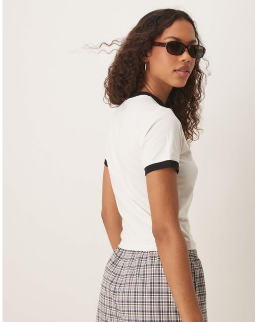Dickies Natural – lewistown – knapp geschnittenes ringer-t-shirt