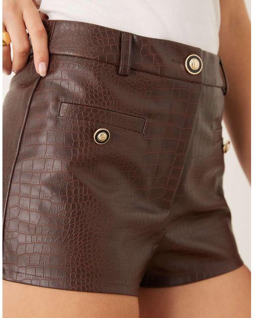ASOS Brown Tailored Micro Short Co-ord