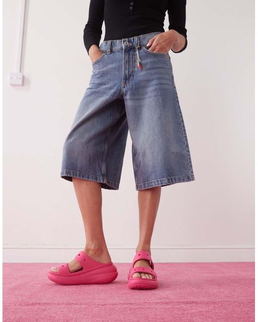 CROCSTM Pink Classic Crush Sandal