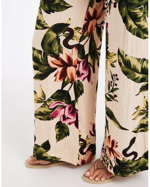 Vero Moda Metallic High Waist Wide Leg Trouser Co-ord