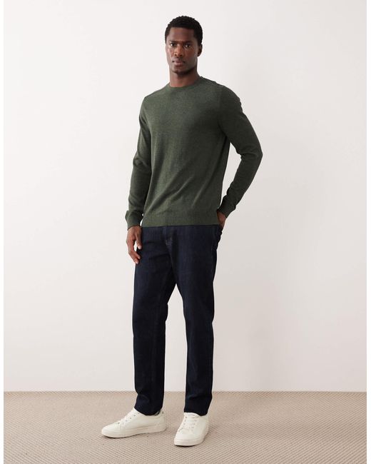 Pull ras SELECTED pour homme en coloris Gray