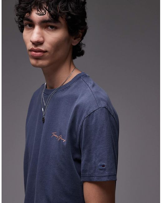 Tommy Hilfiger Blue Sailing Backprint Graphic T-shirt for men