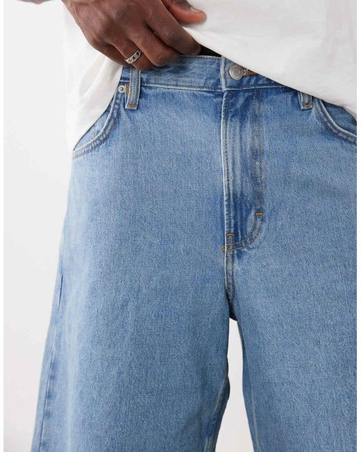 Cotton On Blue baggy Denim Short for men