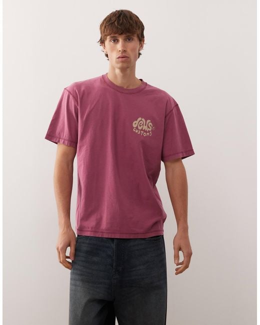 Deus Ex Machina Red Debris T-shirt for men
