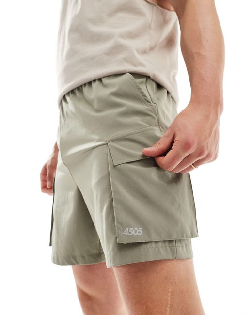 ASOS 4505 Gray Icon Training Shorts With Cargo Pockets And Quick Dry for men