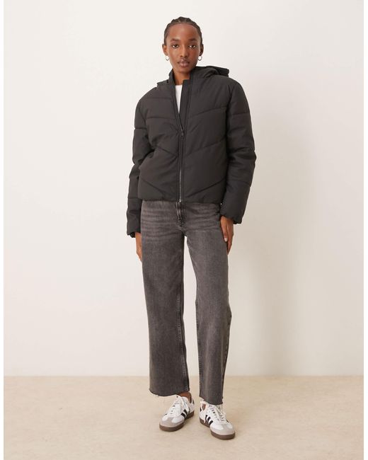 Jdy Black Short Puffer Jacket