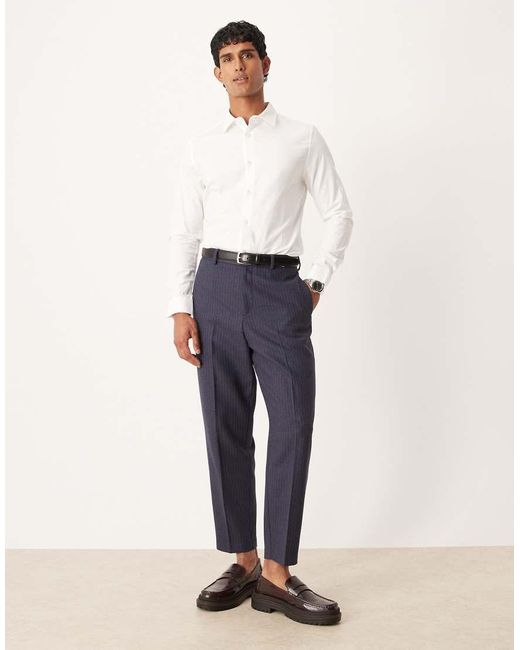 ASOS White Easy Iron Royal Oxford Slim Shirt for men