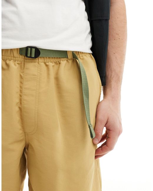 Vans – lockere nylon-shorts in Brown für Herren