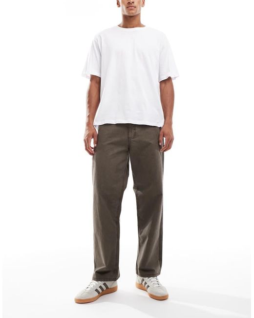 Jack & Jones Gray Loose Fit Worker Pants for men