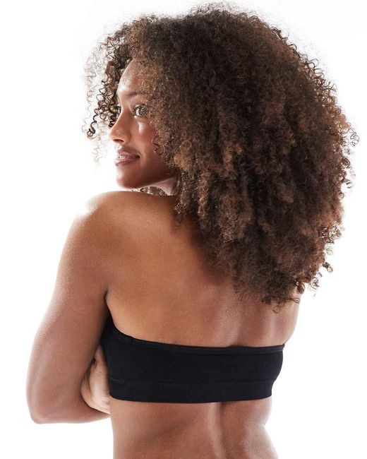 Cotton On Black Seamless Sweetheart Padded Bandeau