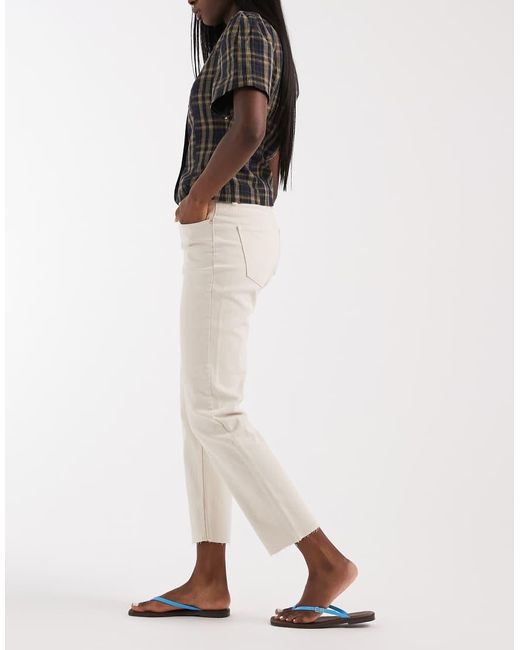 ONLY Multicolor Emily High Waisted Straight Leg Jeans