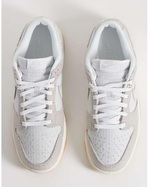 Nike White Dunk Low Retro Trainers for men