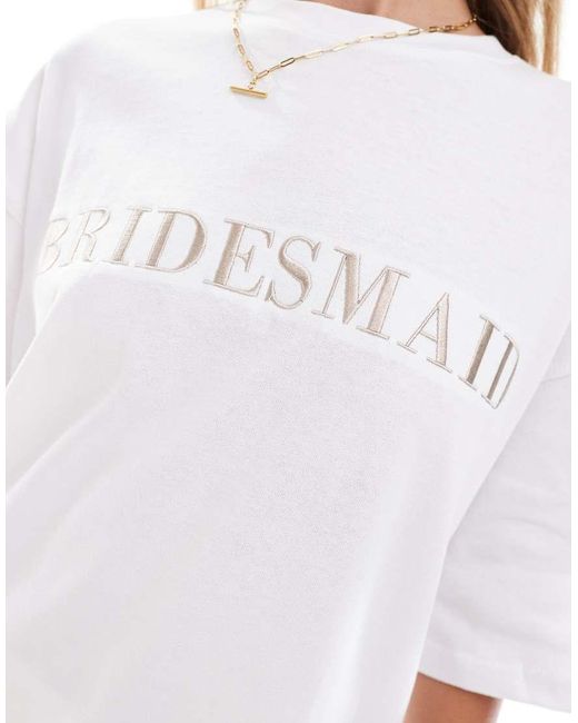 Six Stories White Bridesmaid Statement Tee