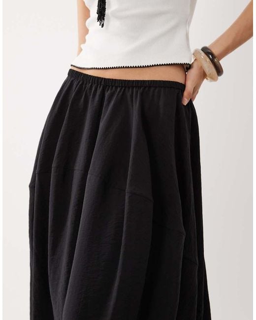 ARKET White Volume Maxi Skirt