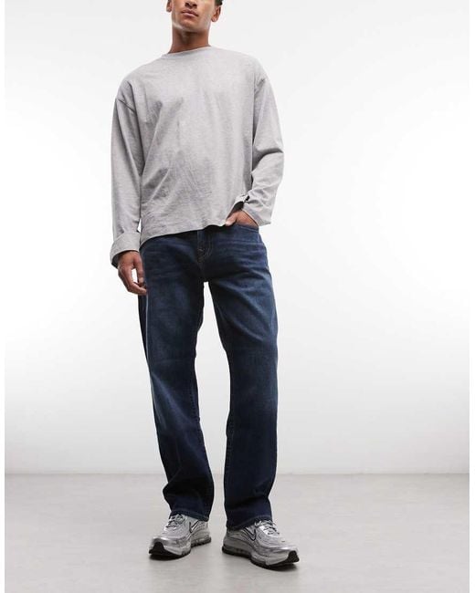 True Religion Blue Bobby Loose Jeans for men