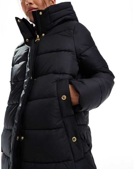 Barbour Blue Longline Barron Puffer