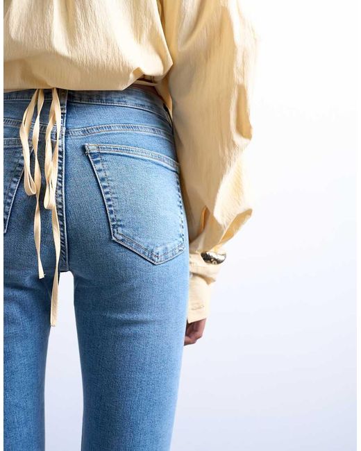 TOPSHOP Blue Jamie High Rise Skinny Jean