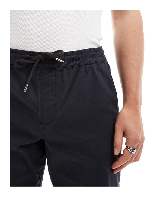 Pantalon slim facile à enfiler - anthracite ASOS pour homme en coloris Blue
