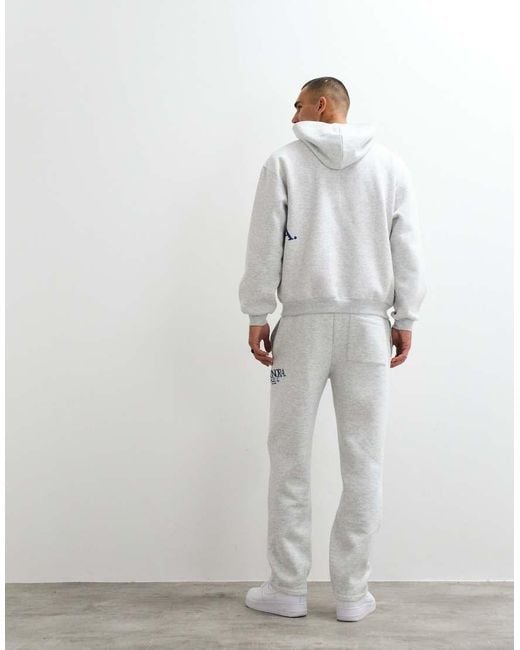 ASOS White Straight Leg jogger With Print for men